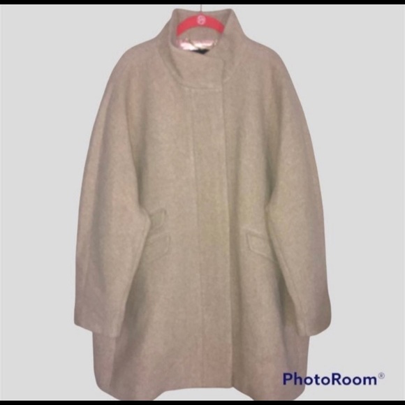 J. Crew Cocoon Italian Stadium-cloth Wool Sz. 24 - Picture 2 of 6